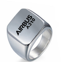 Thumbnail for Airbus A310 & Text Designed Men Rings