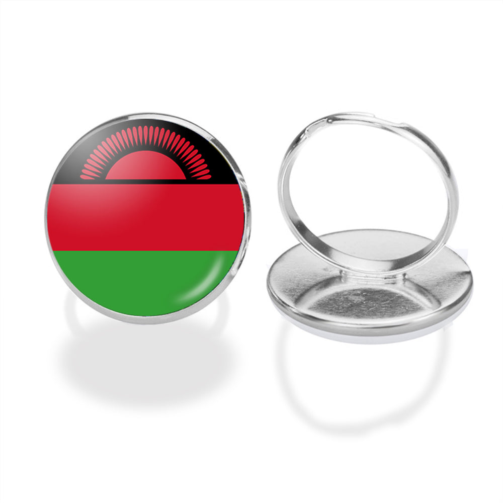 Malawi Flag Designed Rings