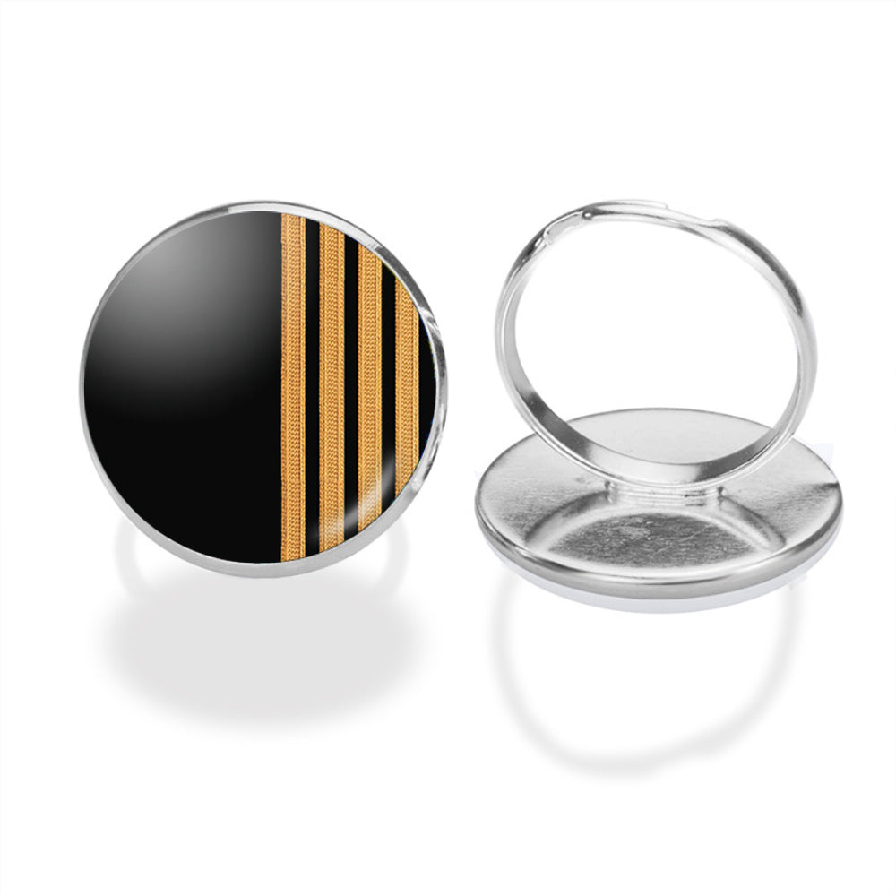 Special Pilot Epaulettes 4 Lines Designed Rings