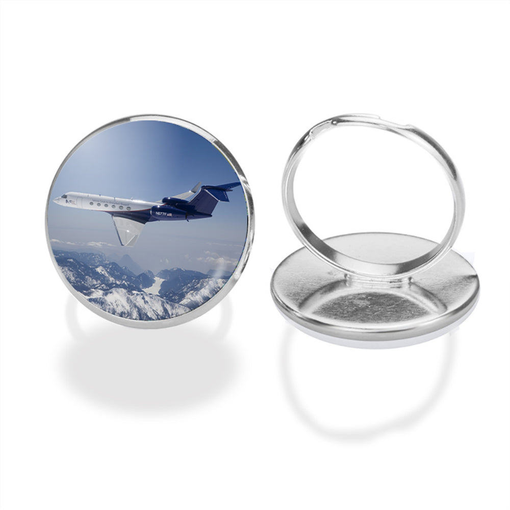 Cruising Gulfstream Jet Designed Rings
