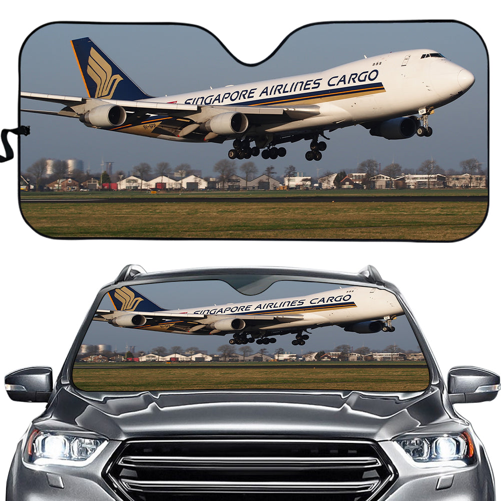Singapore Airlines Cargo Boeing 747 Designed Car Sun Shade Aviation Shop