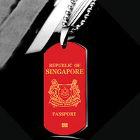 Thumbnail for Singapore Passport Designed Metal Necklaces