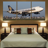 Thumbnail for Singapore Airlines Cargo Boeing 747 Printed Canvas Posters (3 Pieces) Aviation Shop 