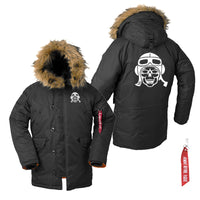 Thumbnail for Skeleton Pilot Designed Parka Bomber Jackets