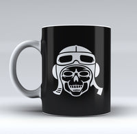 Thumbnail for Skeleton Pilot Silhouette Designed Mugs