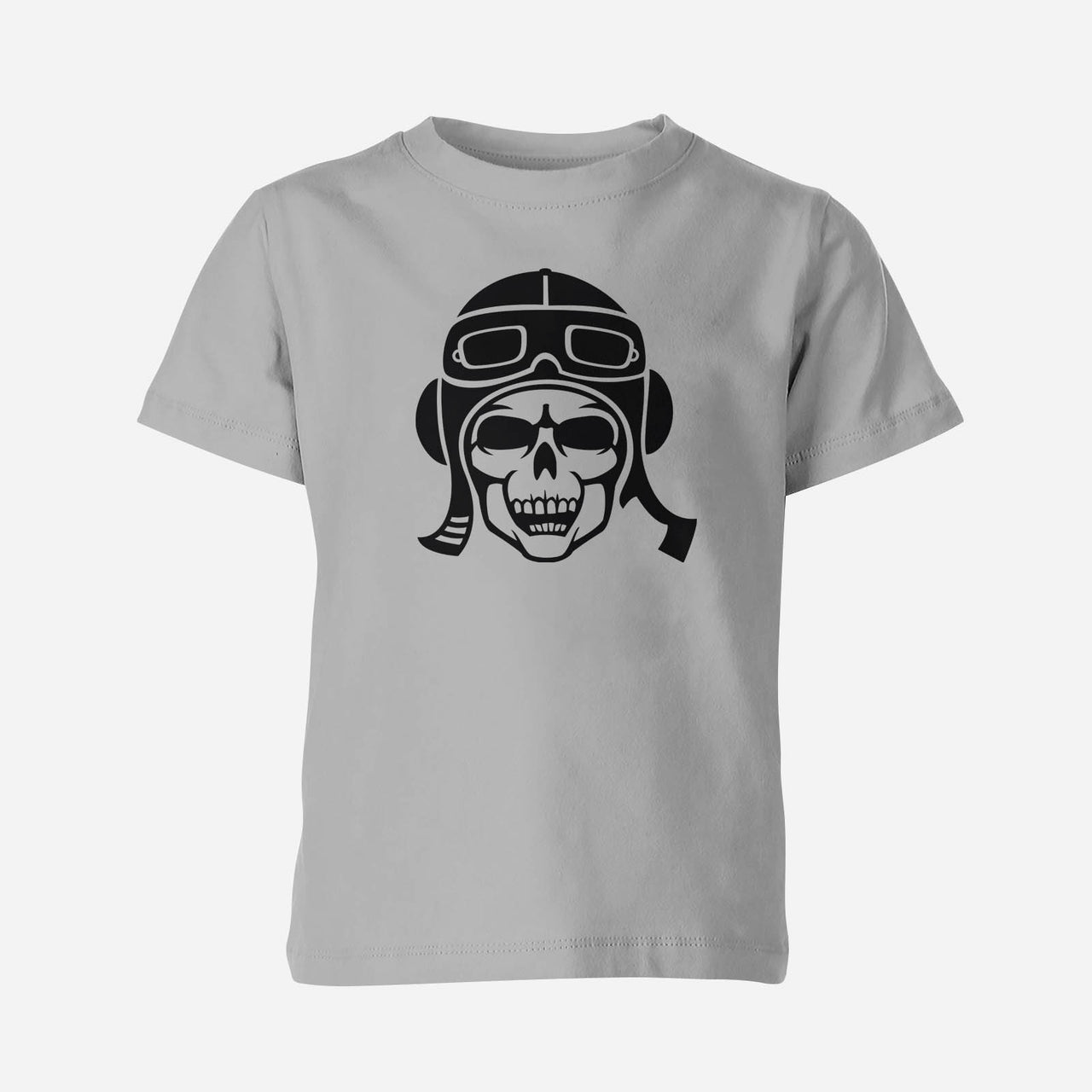 Skeleton Pilot Silhouette Designed Children T-Shirts