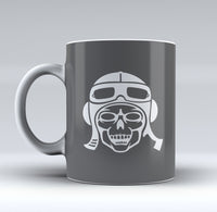 Thumbnail for Skeleton Pilot Silhouette Designed Mugs