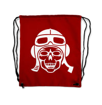 Thumbnail for Skeleton Pilot Designed Drawstring Bags