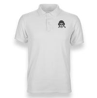 Thumbnail for Skeleton Pilot Silhouette Designed Polo T-Shirts