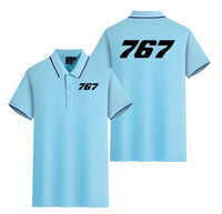 Thumbnail for 767 Flat Text Designed Stylish Polo T-Shirts (Double-Side)