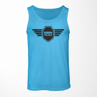Thumbnail for Born To Fly & Badge Designed Tank Tops