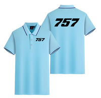 Thumbnail for 757 Flat Text Designed Stylish Polo T-Shirts (Double-Side)