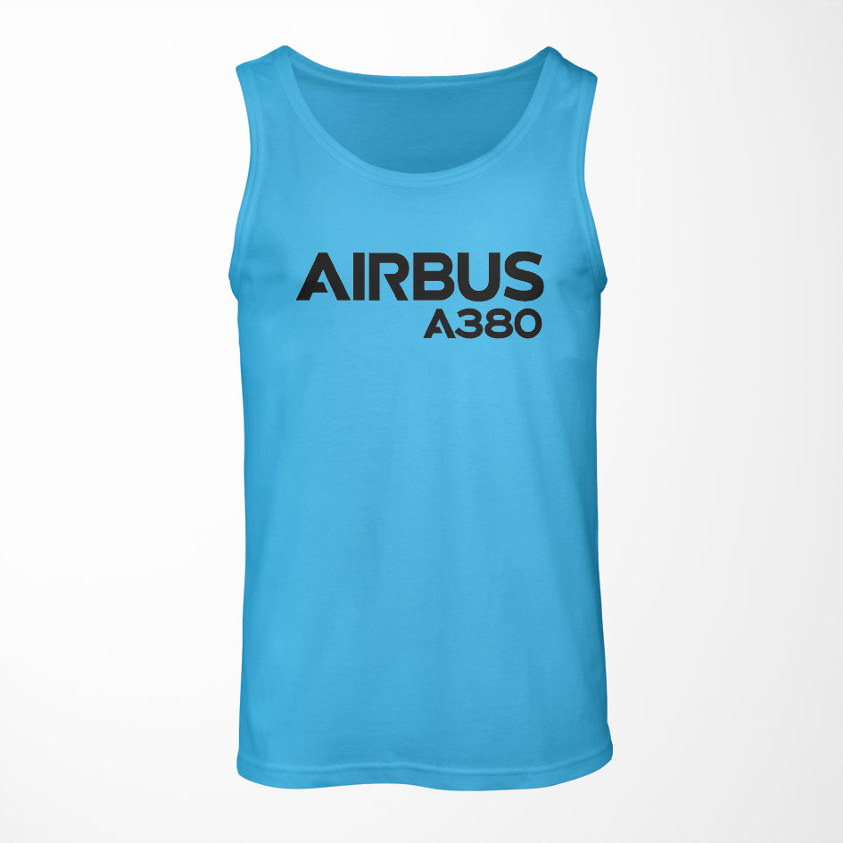Airbus A380 & Text Designed Tank Tops