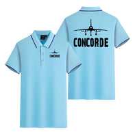 Thumbnail for Concorde & Plane Designed Stylish Polo T-Shirts (Double-Side)