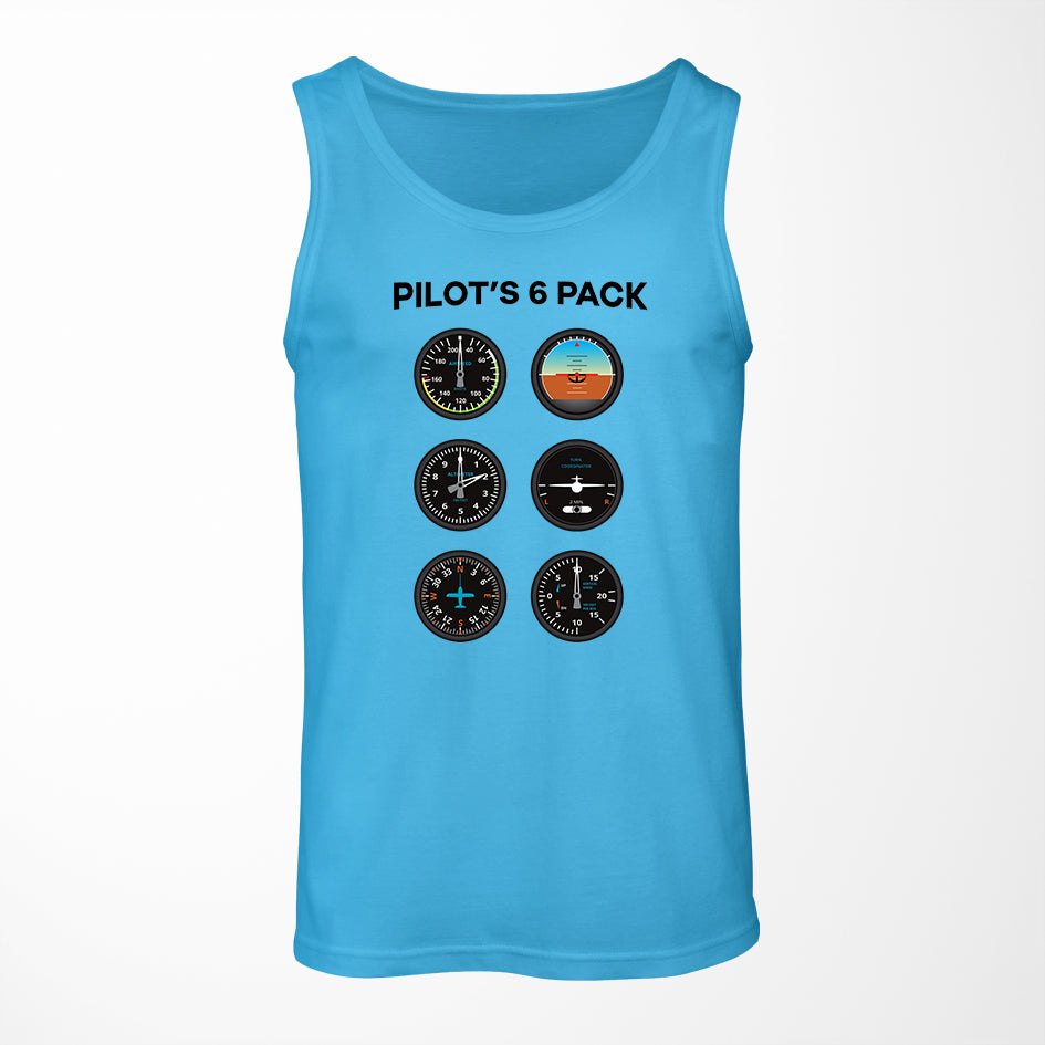 Pilot's 6 Pack Designed Tank Tops