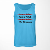 Thumbnail for I Fly Airplanes Designed Tank Tops
