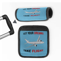 Thumbnail for Let Your Dreams Take Flight Designed Neoprene Luggage Handle Covers