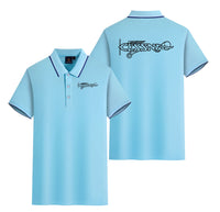 Thumbnail for Special Cessna Text Designed Stylish Polo T-Shirts (Double-Side)