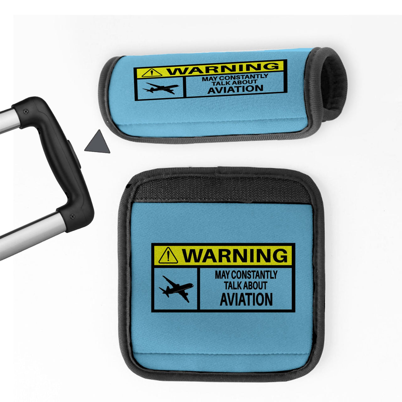 Warning May Constantly Talk About Aviation Designed Neoprene Luggage Handle Covers