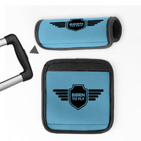 Thumbnail for Born To Fly & Badge Designed Neoprene Luggage Handle Covers