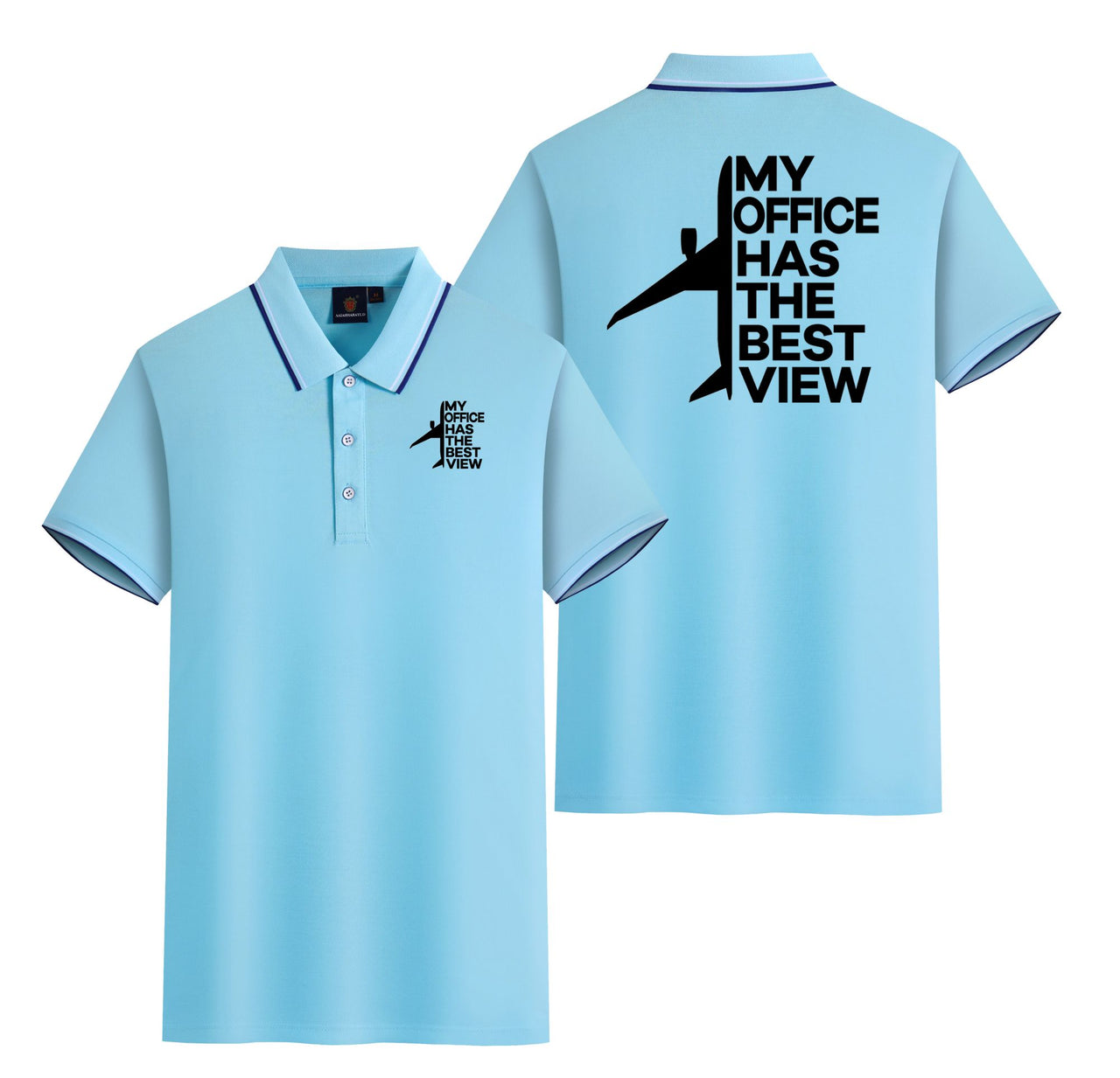 My Office Has The Best View Designed Stylish Polo T-Shirts (Double-Side)