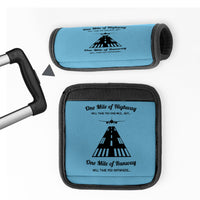Thumbnail for One Mile of Runway Will Take you Anywhere Designed Neoprene Luggage Handle Covers