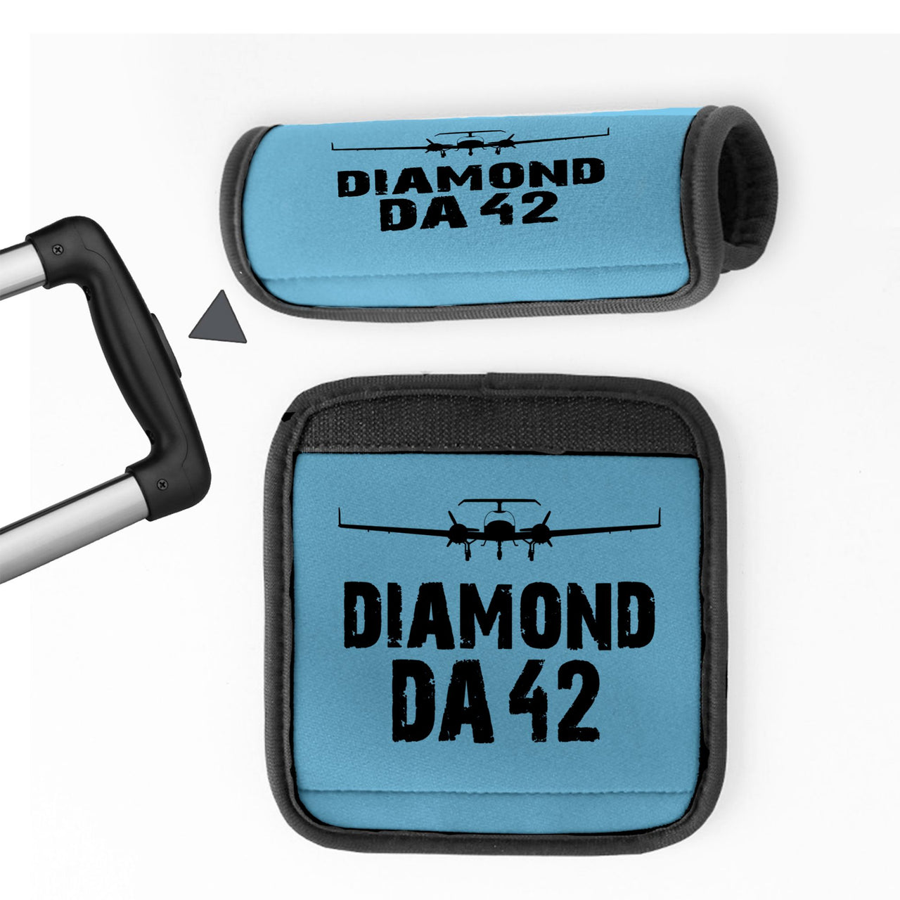 Diamond DA42 & Plane Designed Neoprene Luggage Handle Covers