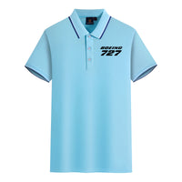 Thumbnail for Boeing 727 & Text Designed Stylish Polo T-Shirts