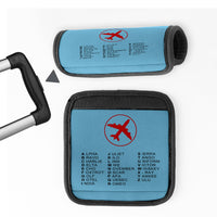 Thumbnail for Aviation Alphabet 2 Designed Neoprene Luggage Handle Covers