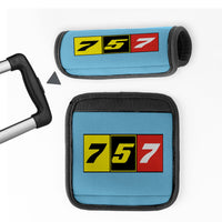 Thumbnail for Flat Colourful 757 Designed Neoprene Luggage Handle Covers