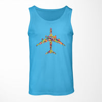 Thumbnail for Colourful Airplane Designed Tank Tops