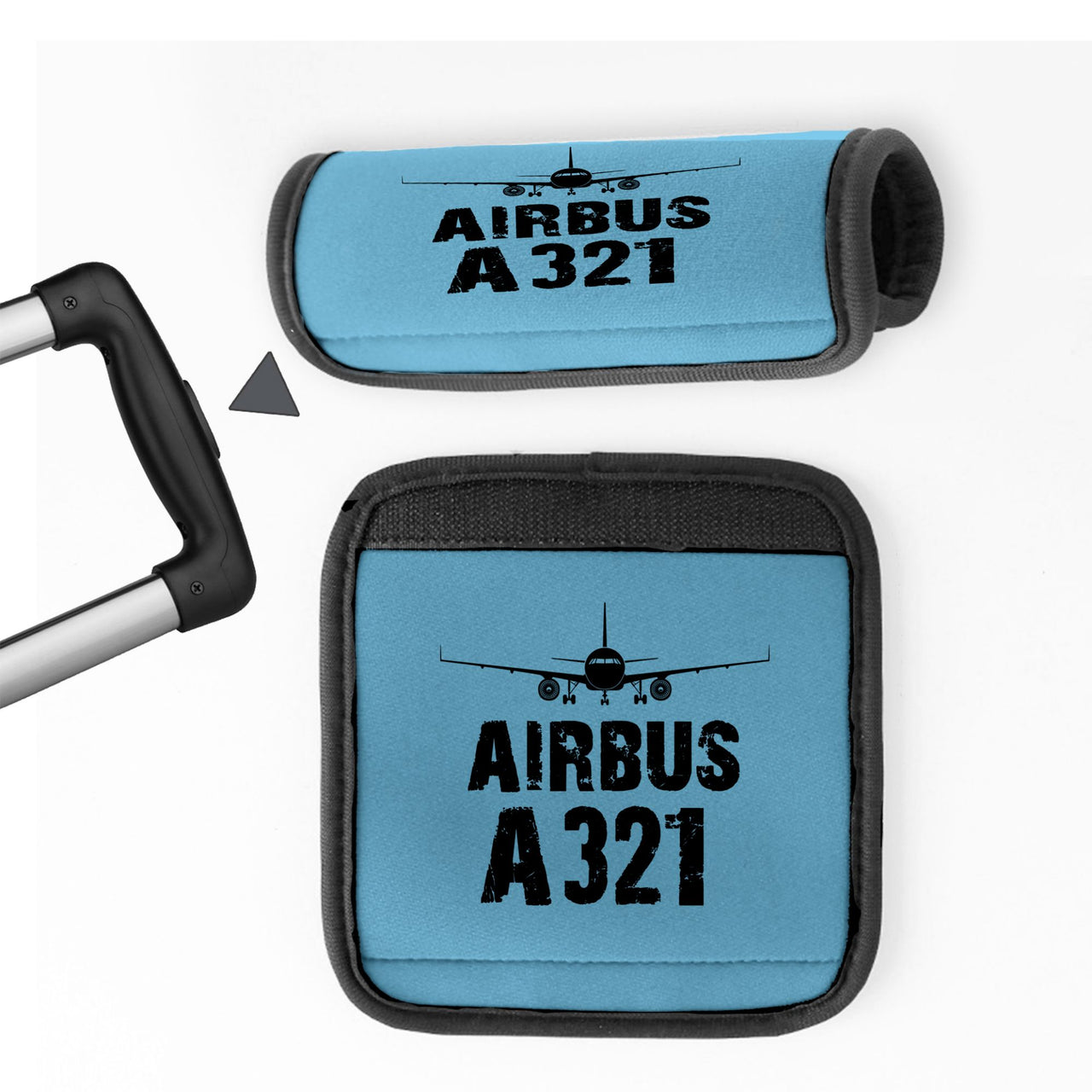 Airbus A321 & Plane Designed Neoprene Luggage Handle Covers