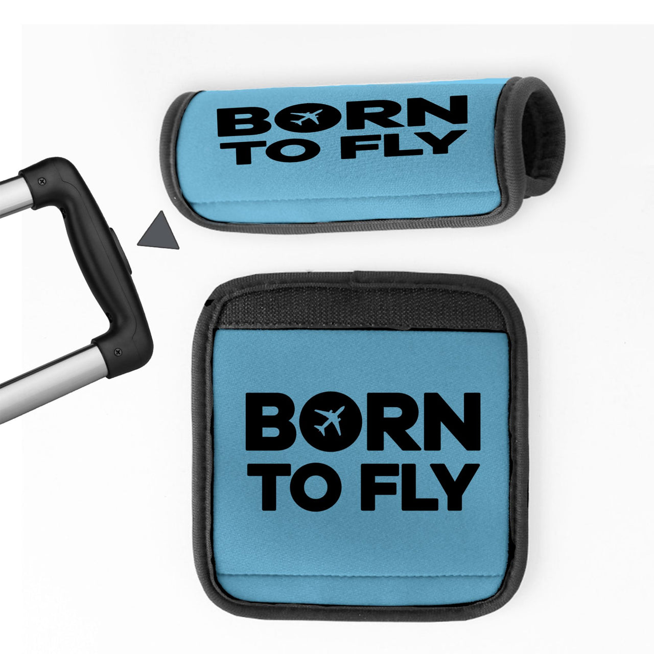 Born To Fly Special Designed Neoprene Luggage Handle Covers