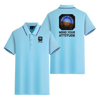 Thumbnail for Mind Your Attitude Designed Stylish Polo T-Shirts (Double-Side)