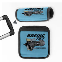 Thumbnail for Boeing 757 & Rolls Royce Engine (RB211) Designed Neoprene Luggage Handle Covers