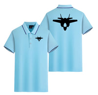 Thumbnail for Fighter Jet 35 Silhouette Designed Stylish Polo T-Shirts (Double-Side)