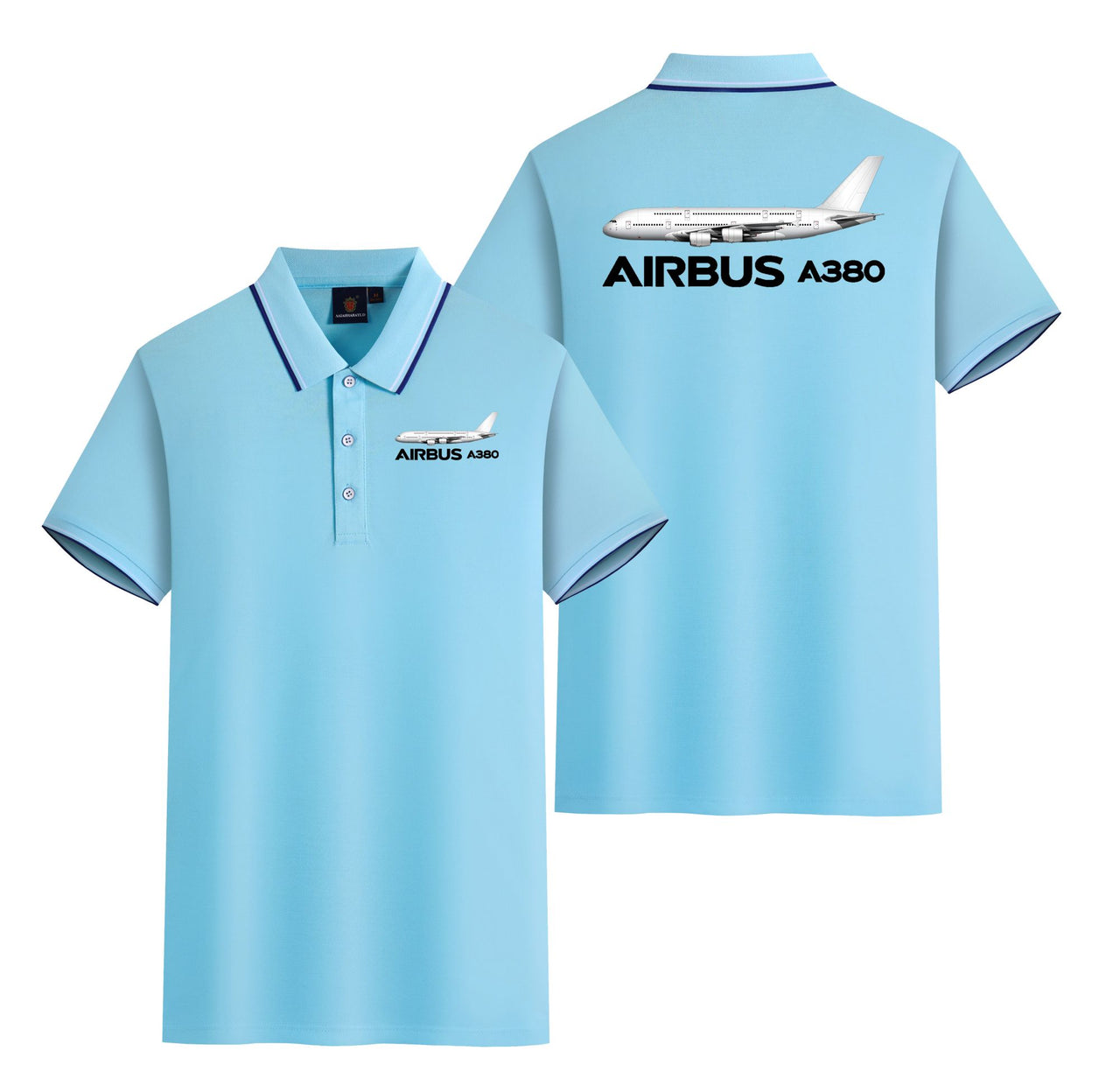 The Airbus A380 Designed Stylish Polo T-Shirts (Double-Side)