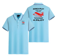 Thumbnail for If You're Cool You're Probably a Pilot Designed Stylish Polo T-Shirts (Double-Side)