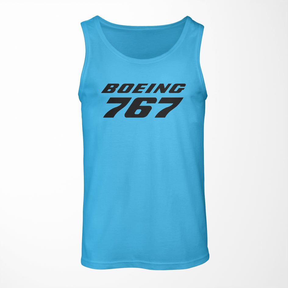 Boeing 767 & Text Designed Tank Tops