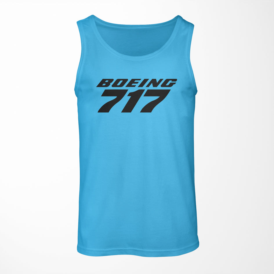 Boeing 717 & Text Designed Tank Tops