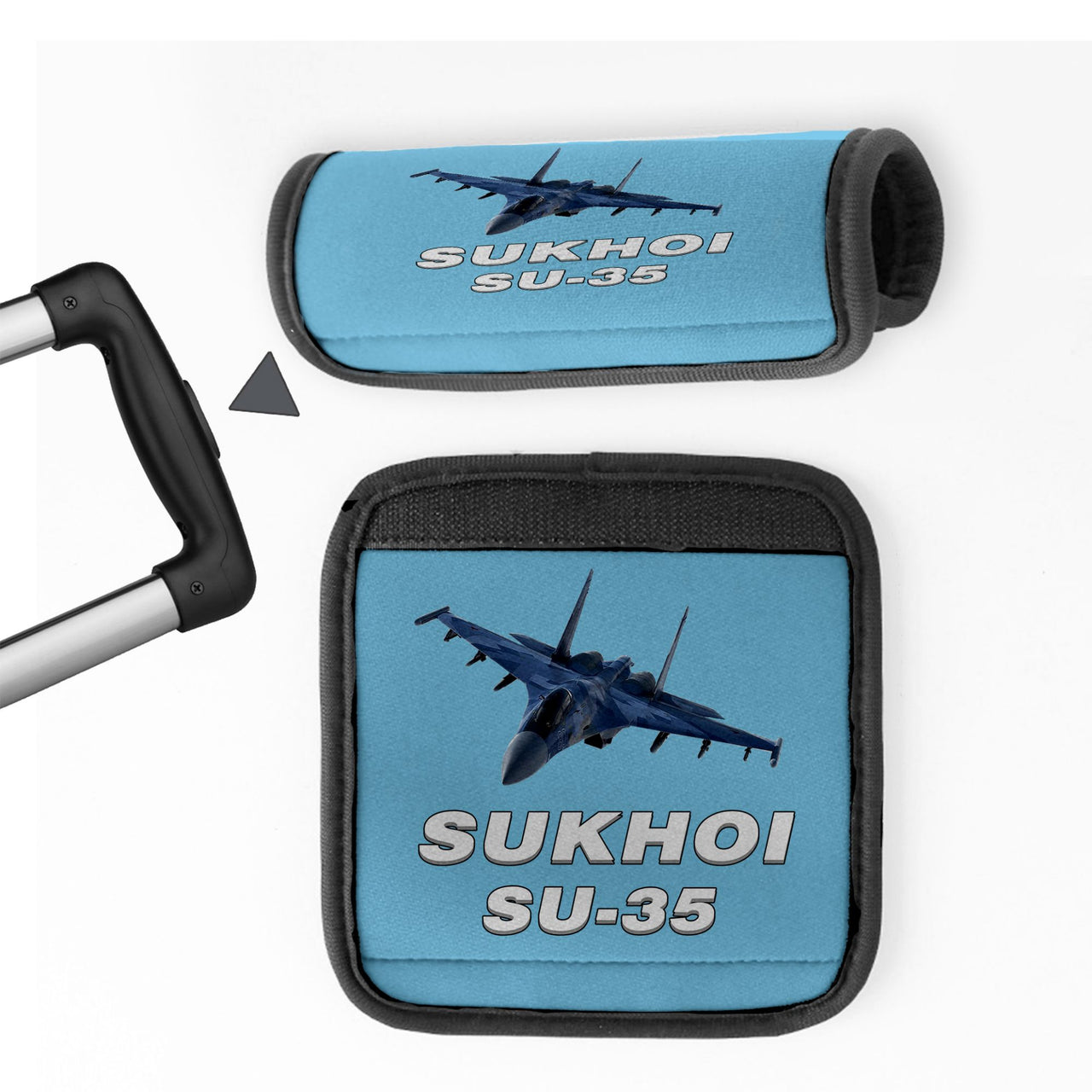 The Sukhoi SU-35 Designed Neoprene Luggage Handle Covers
