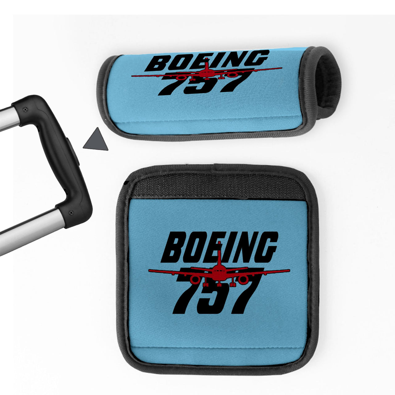 Amazing Boeing 757 Designed Neoprene Luggage Handle Covers