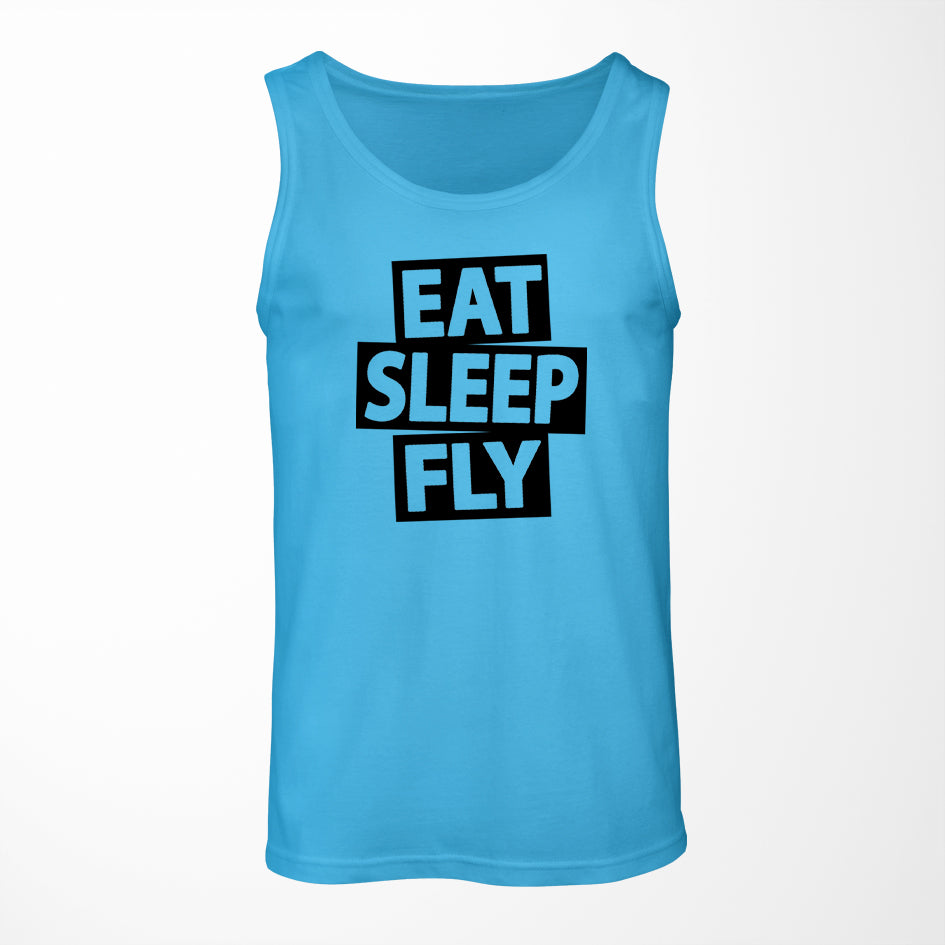 Eat Sleep Fly Designed Tank Tops