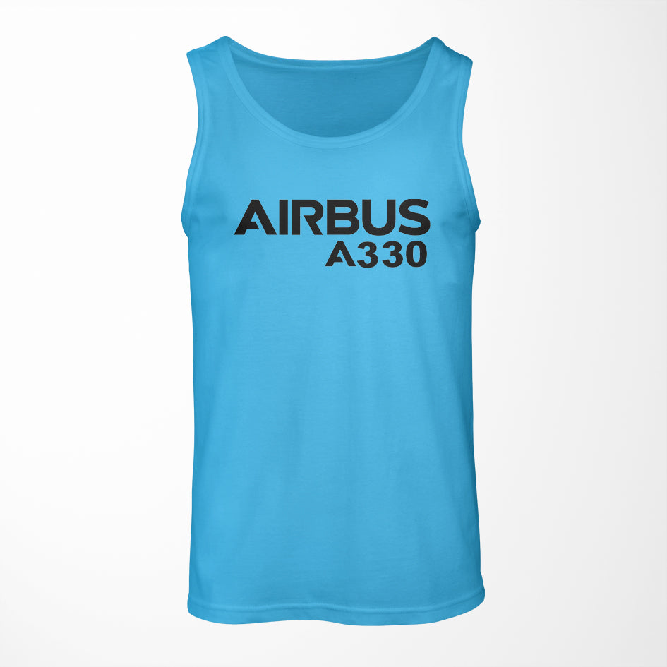 Airbus A330 & Text Designed Tank Tops