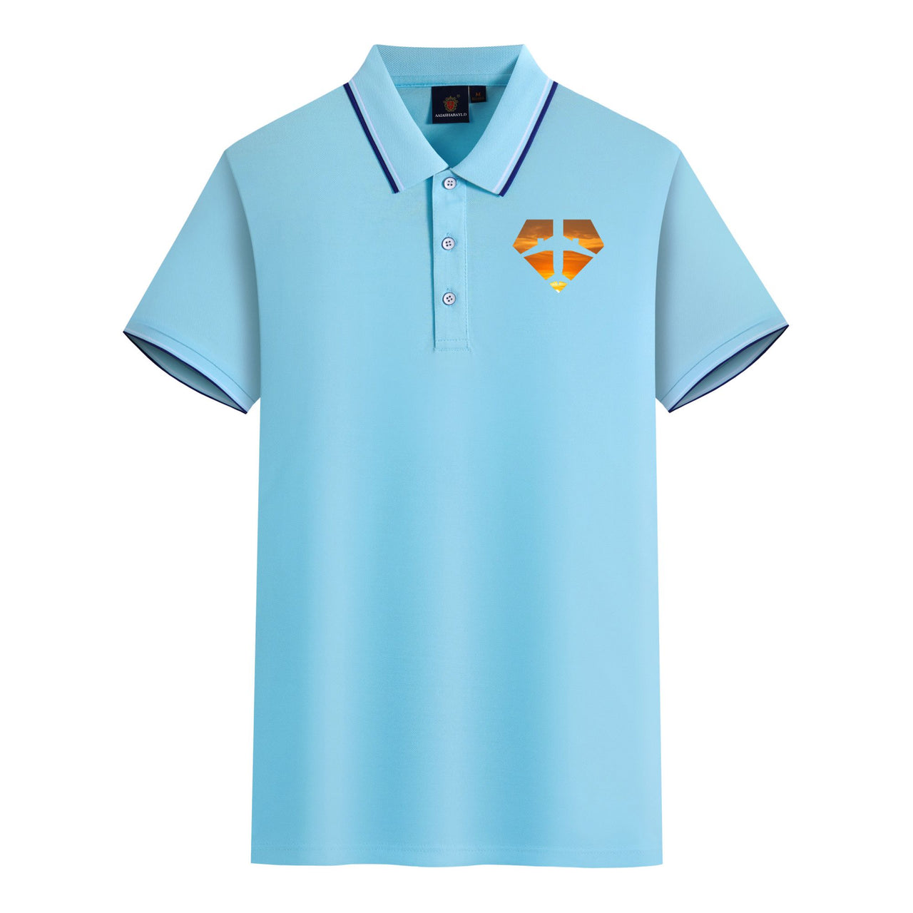 Supermen of The Skies (Sunset) Designed Stylish Polo T-Shirts