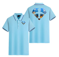 Thumbnail for Supermen of The Skies (Sunrise) Designed Stylish Polo T-Shirts (Double-Side)