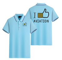 Thumbnail for I Like Aviation Designed Stylish Polo T-Shirts (Double-Side)