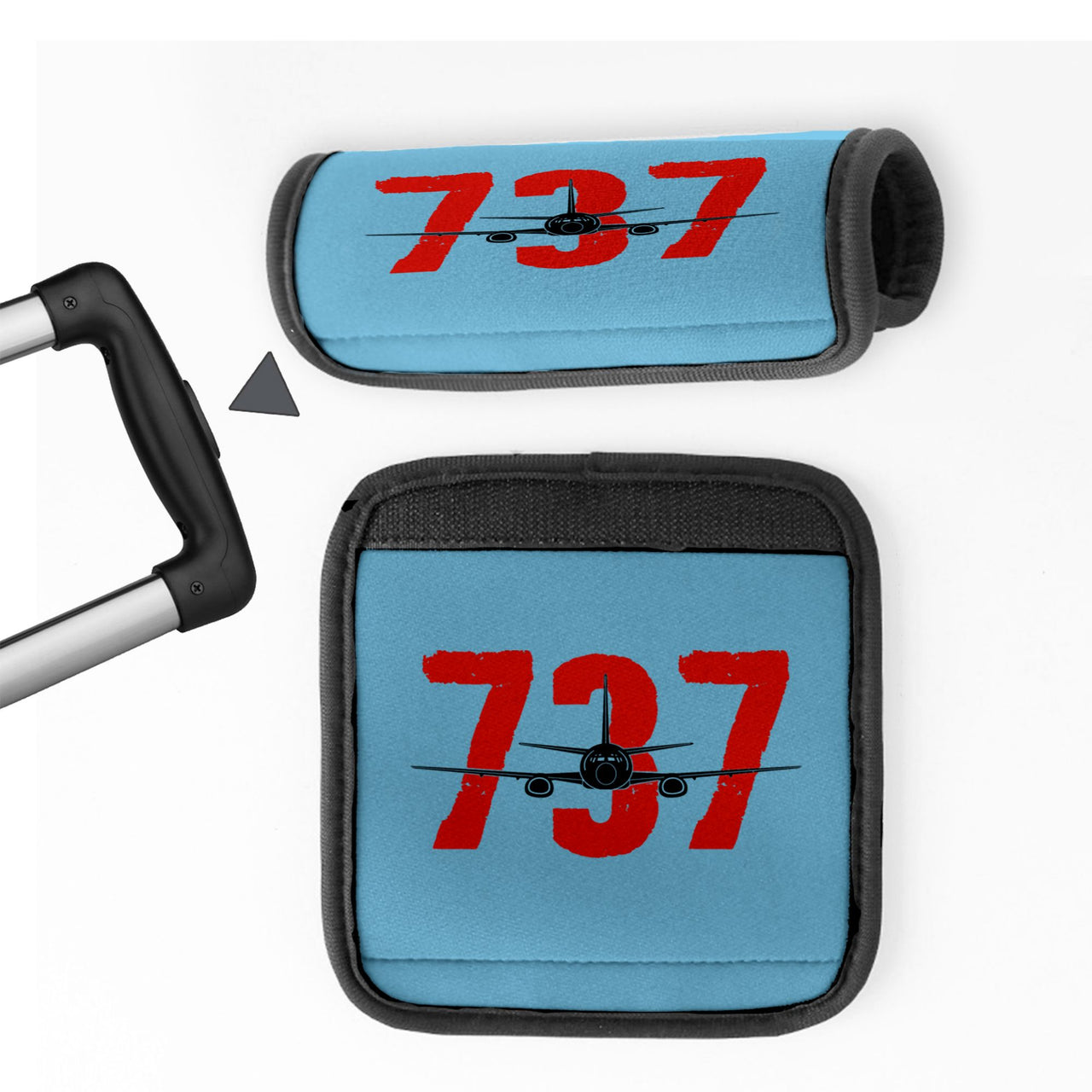 Boeing 737 Designed Designed Neoprene Luggage Handle Covers