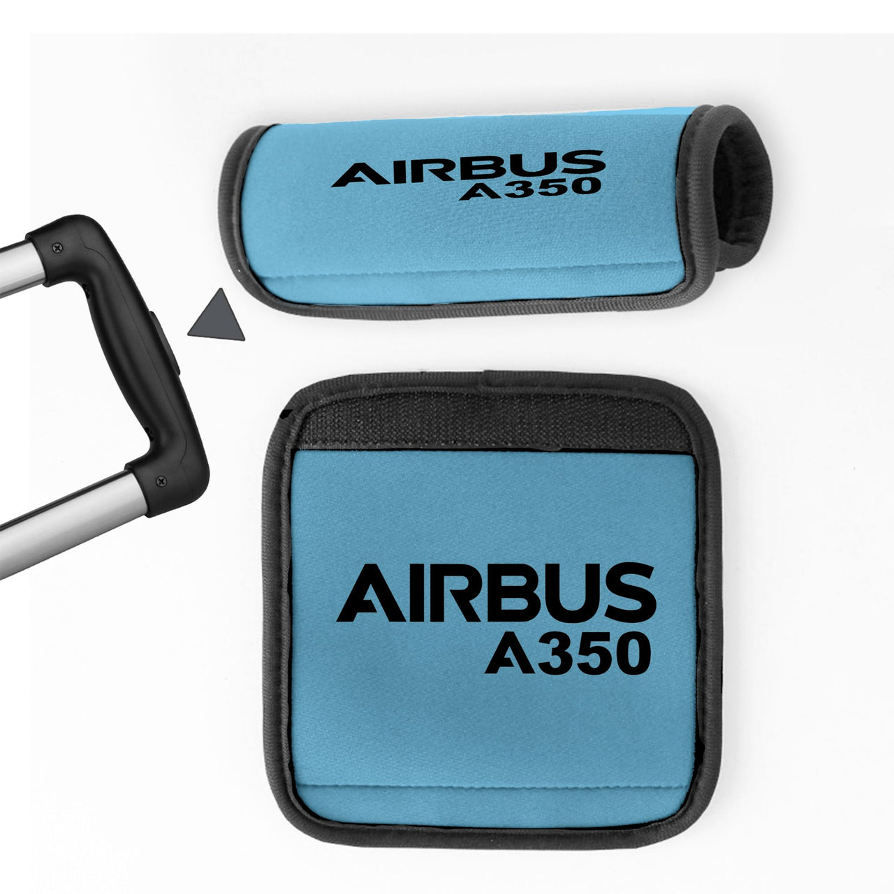 Airbus A350 & Text Designed Neoprene Luggage Handle Covers