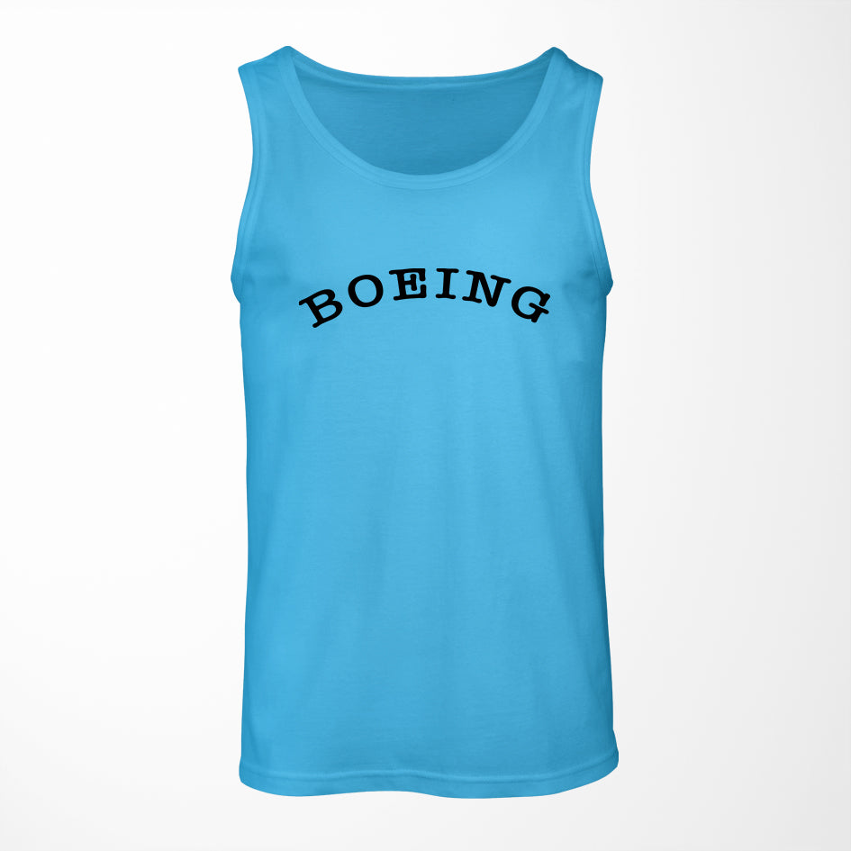 Special BOEING Text Designed Tank Tops
